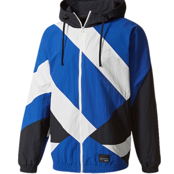 🌬New Adidas Originals EQT Windbreaker Jacket - Picture 2 of 8